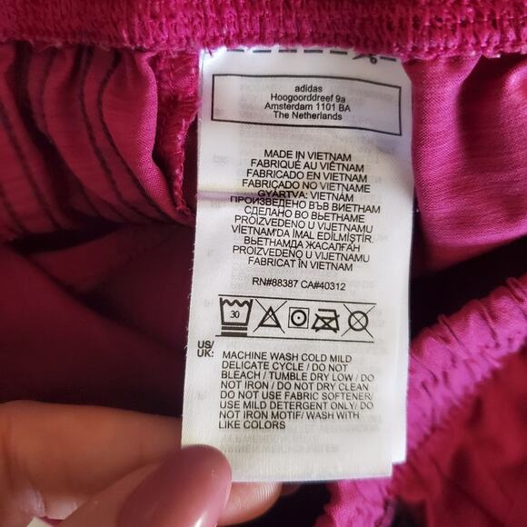 Adidas | Aeroready Magenta Shorts with Infinite Drawstring - Picture 7 of 10